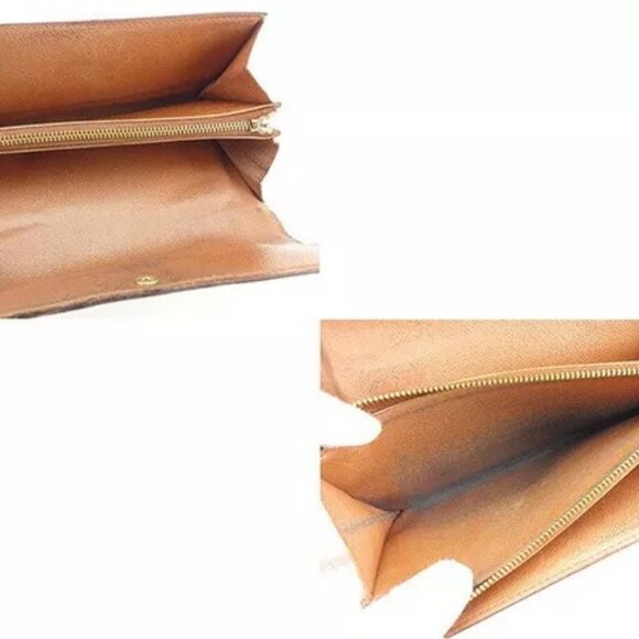 Louis Vuitton Long Wallet Monogram Monogram Canvas Authentic Used - Picture 7 of 13